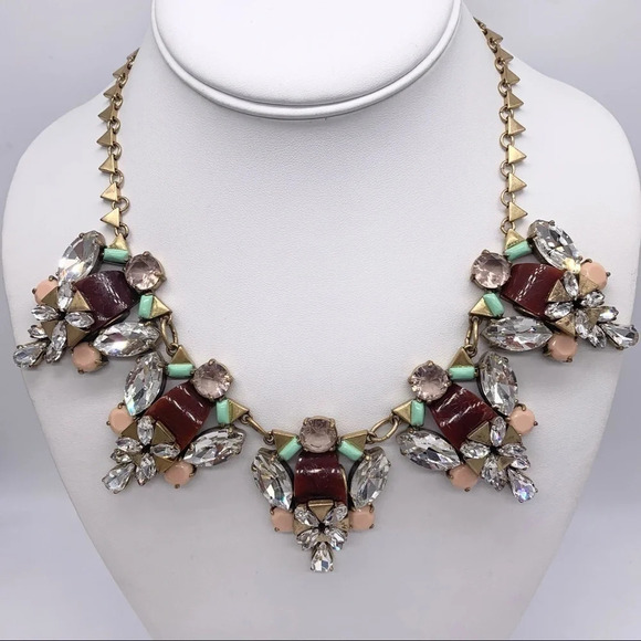 J. Crew Jeweled Cluster Necklace - Picture 1 of 3